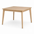 Square Oak Veneer Dining Table