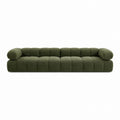 Green Polyester Upholstered Sofa 300cm